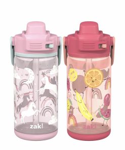 Beacon 2 Piece Bottle Set, 16 oz. (Happy Fruit and Fanciful Unicorn)